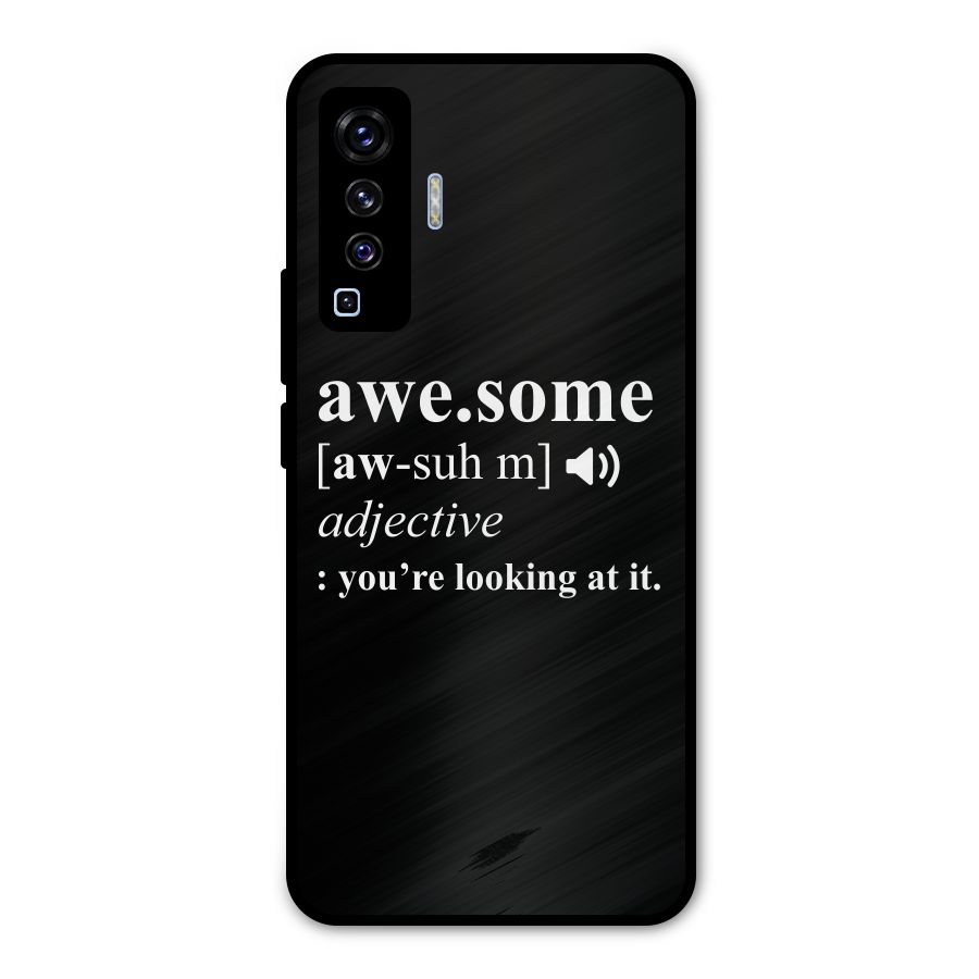 Awesome Looking at it Metal Back Case for Vivo X50