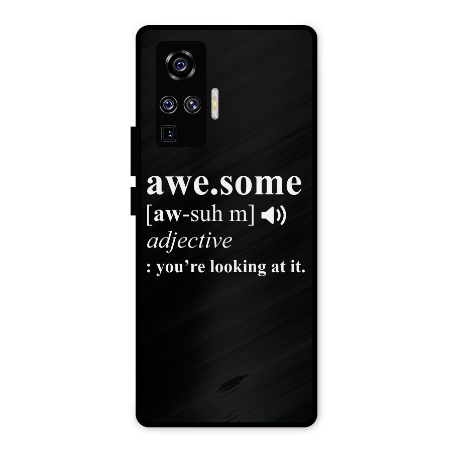 Awesome Looking at it Metal Back Case for Vivo X50 Pro