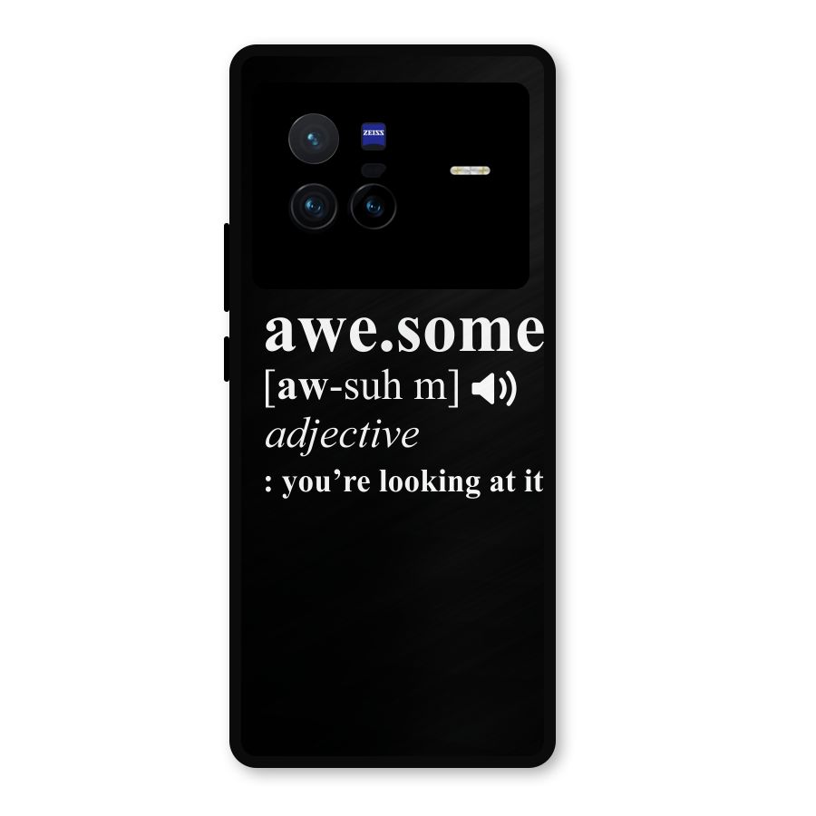 Awesome Looking at it Metal Back Case for Vivo X80