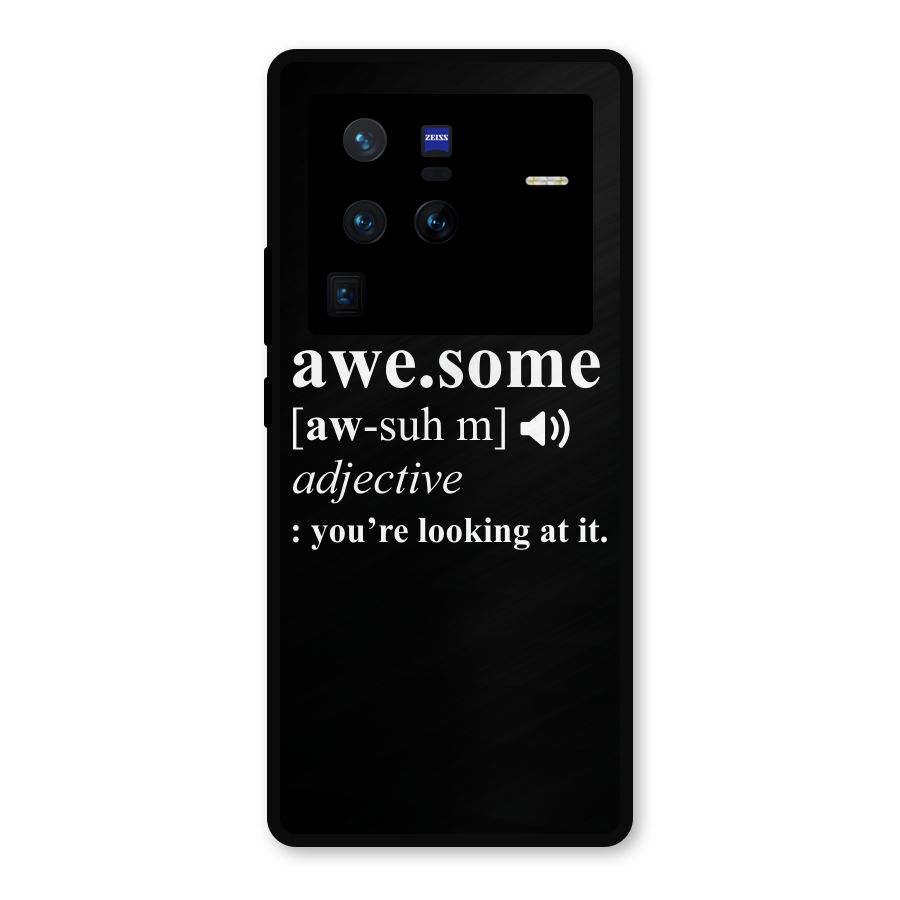 Awesome Looking at it Metal Back Case for Vivo X80 Pro