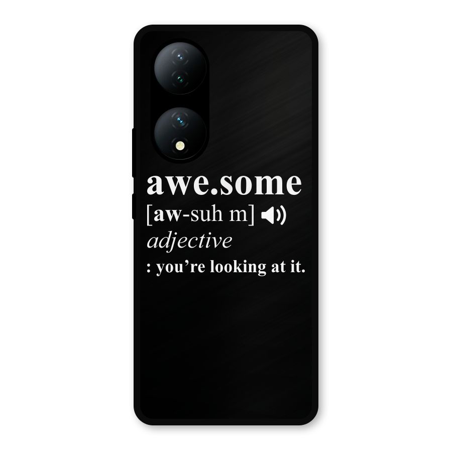 Awesome Looking at it Metal Back Case for Vivo Y100a