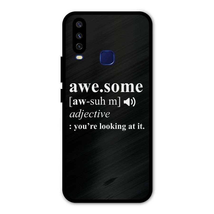 Awesome Looking at it Metal Back Case for Vivo Y12