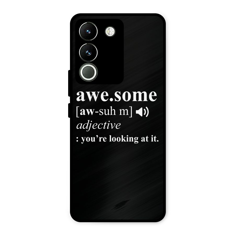 Awesome Looking at it Metal Back Case for Vivo Y200