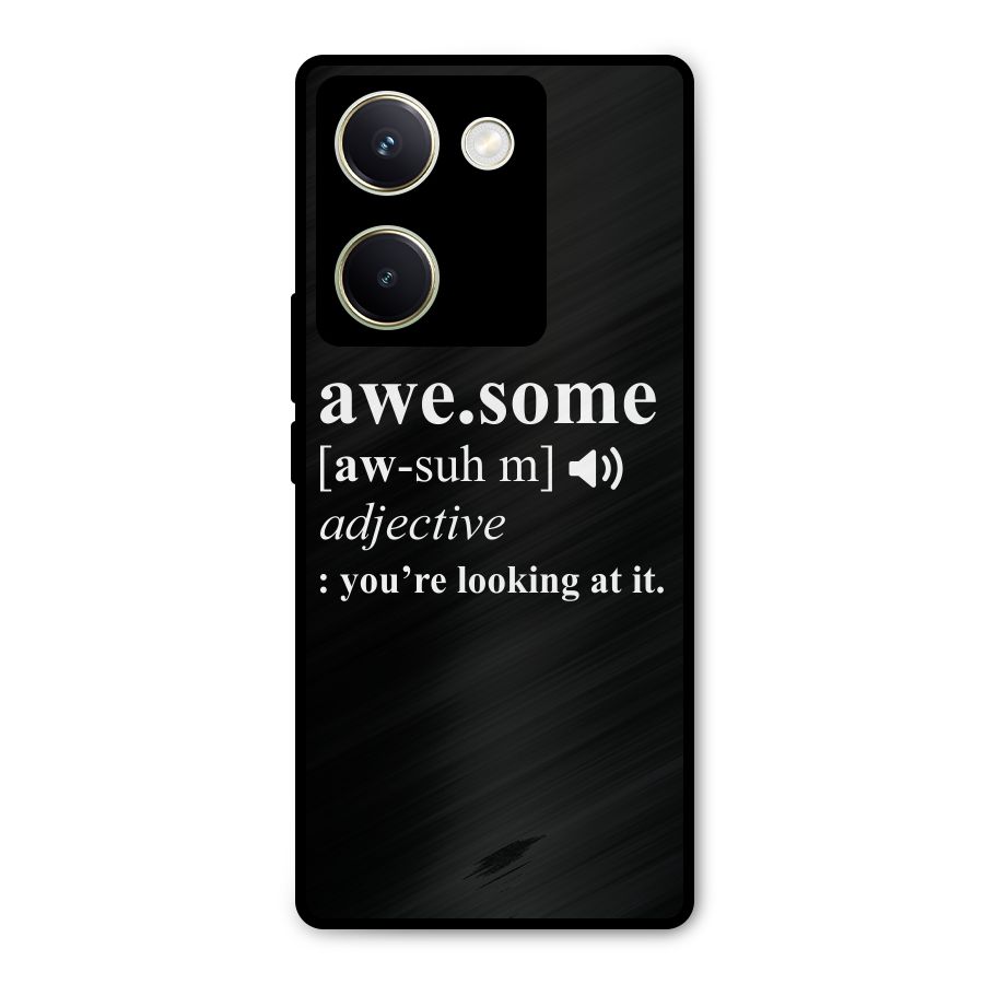 Awesome Looking at it Metal Back Case for Vivo Y200 Pro
