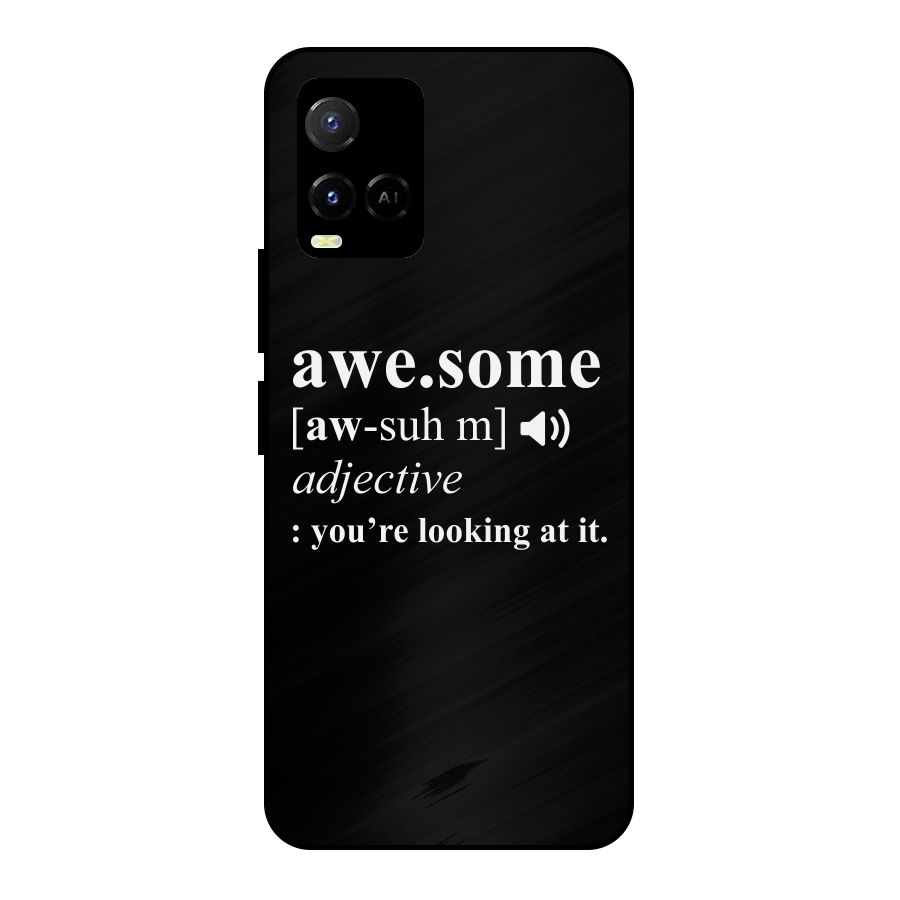 Awesome Looking at it Metal Back Case for Vivo Y21T