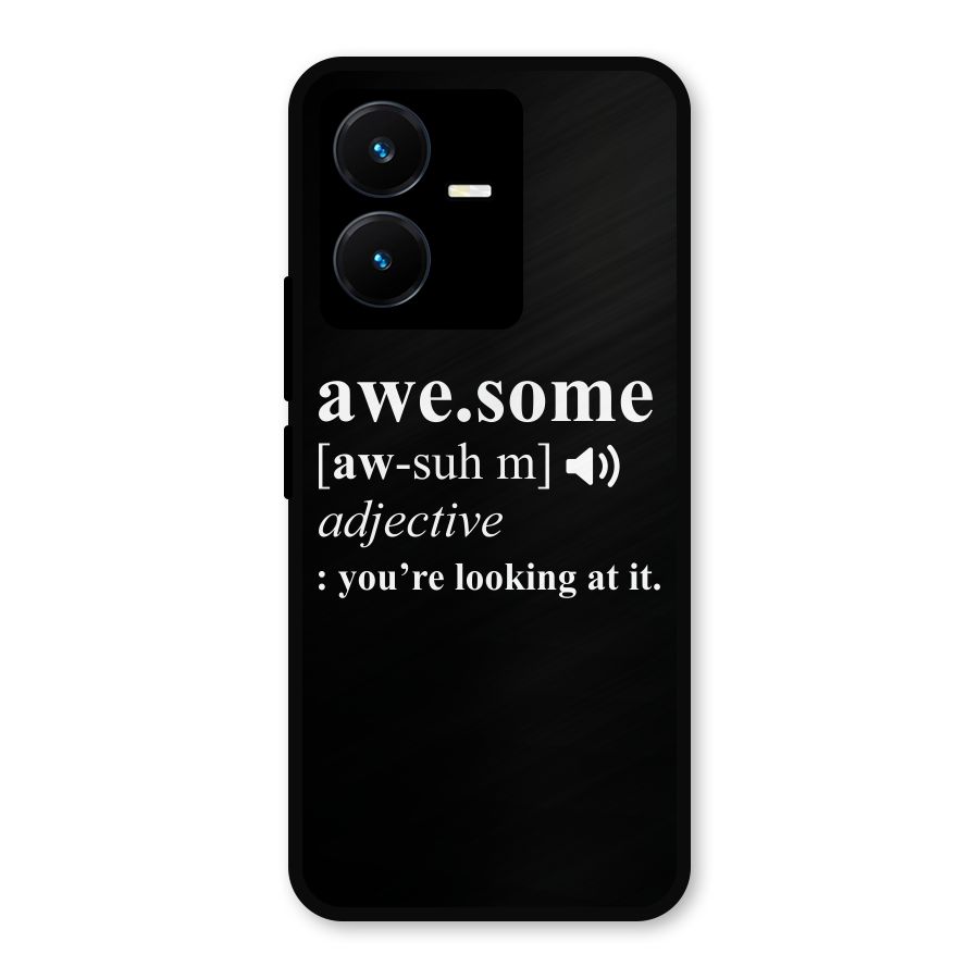 Awesome Looking at it Metal Back Case for Vivo Y22
