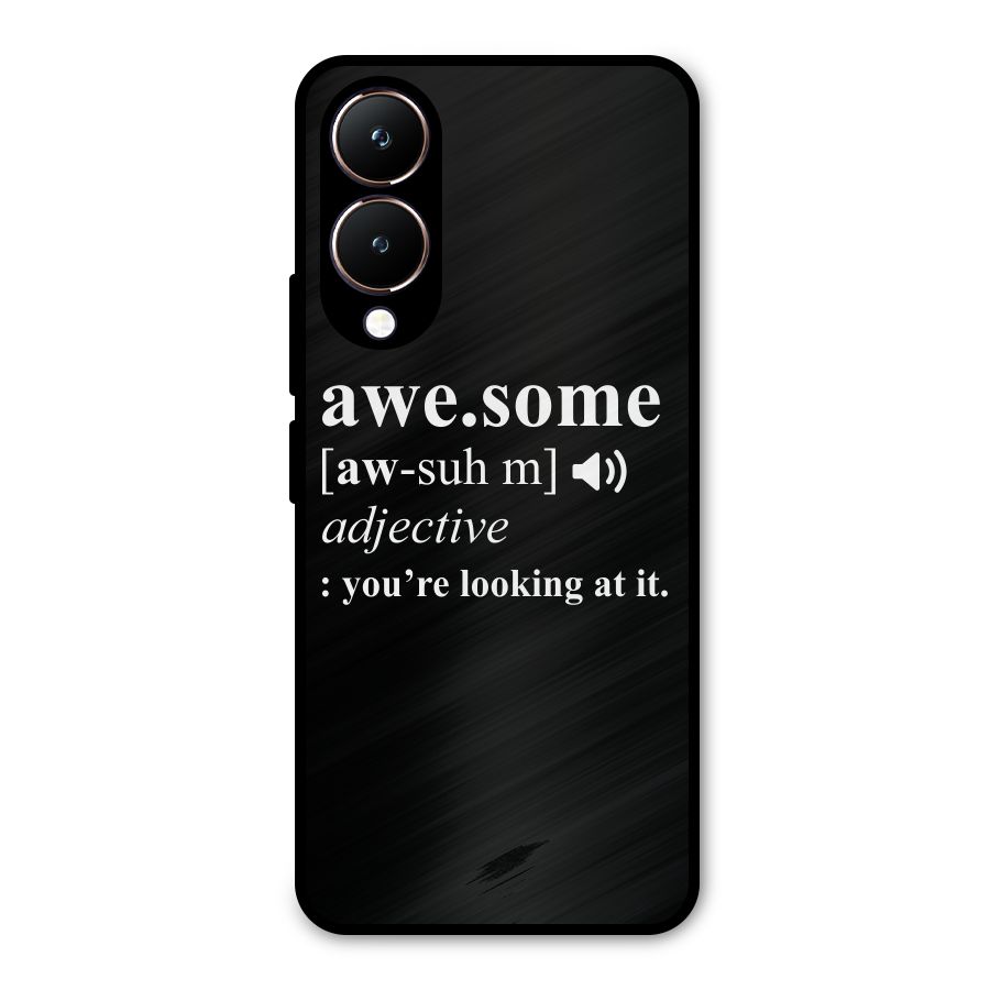 Awesome Looking at it Metal Back Case for Vivo Y28