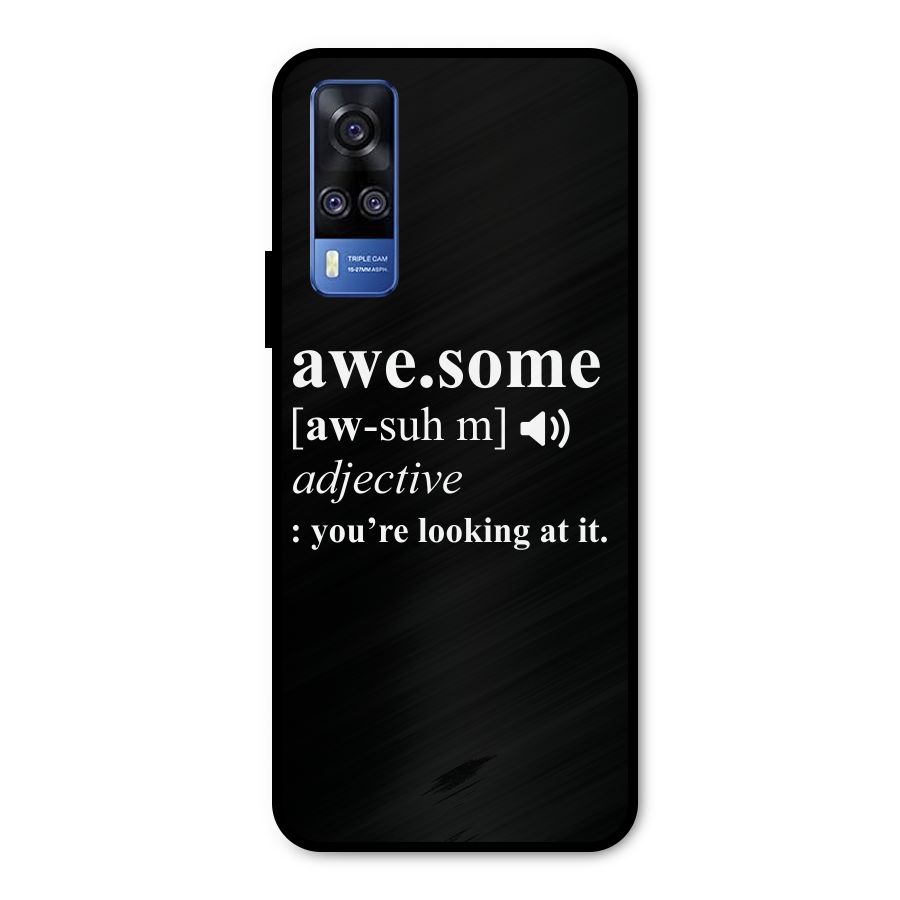 Awesome Looking at it Metal Back Case for Vivo Y31