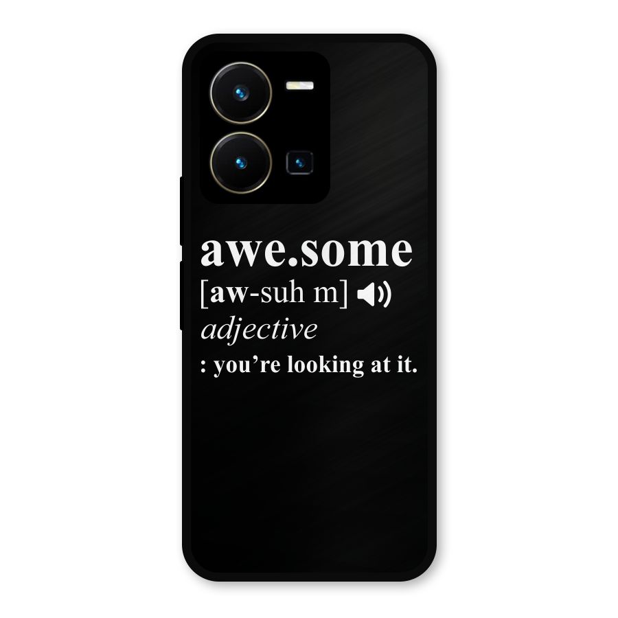 Awesome Looking at it Metal Back Case for Vivo Y35