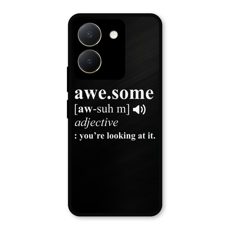 Awesome Looking at it Metal Back Case for Vivo Y36