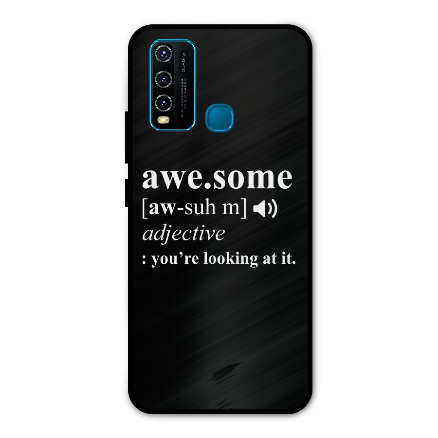 Awesome Looking at it Metal Back Case for Vivo Y50