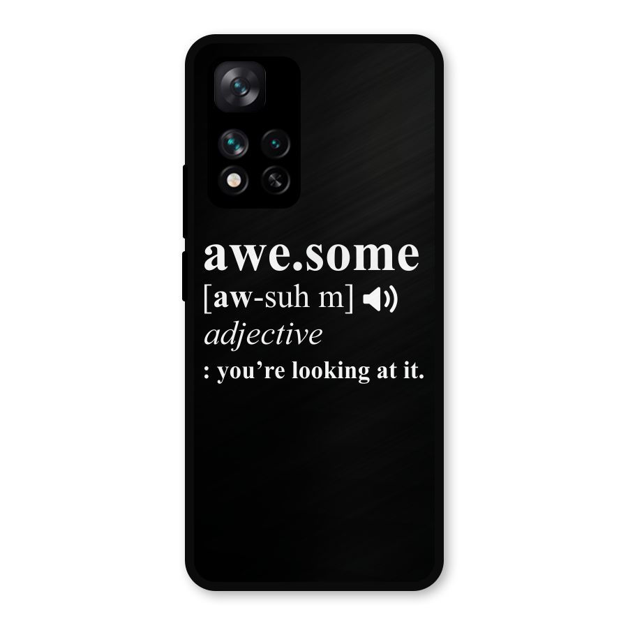 Awesome Looking at it Metal Back Case for Xiaomi 11i Hypercharge 5G