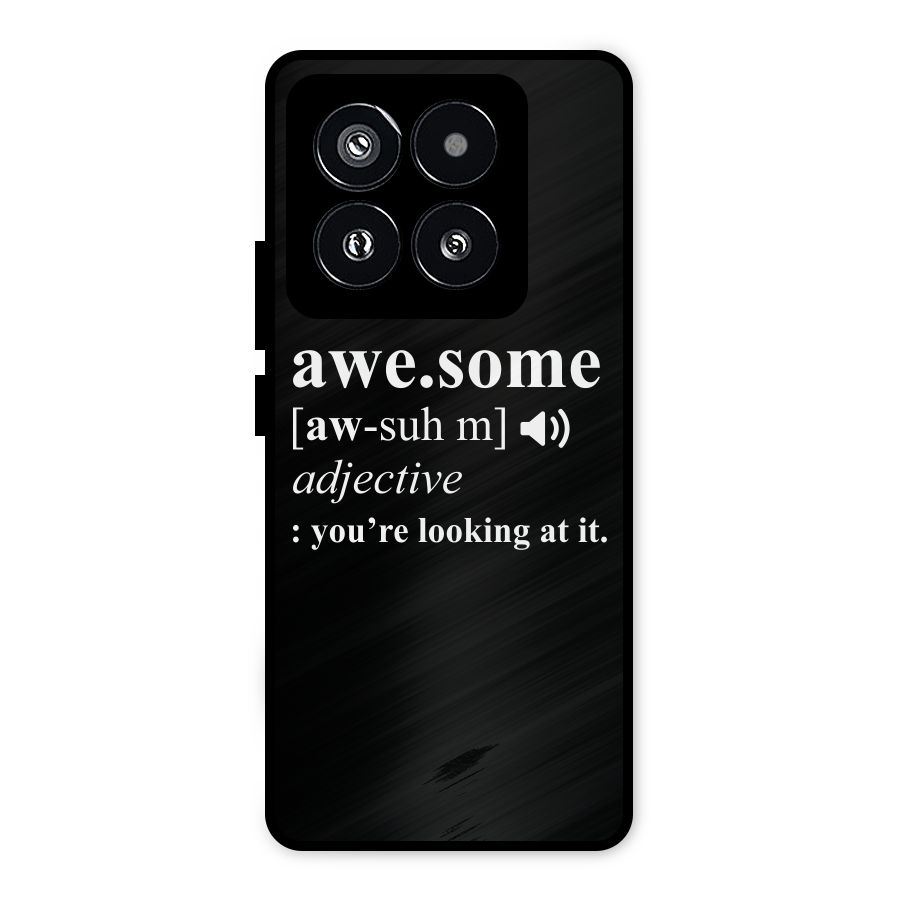 Awesome Looking at it Metal Back Case for Xiaomi 14 Pro