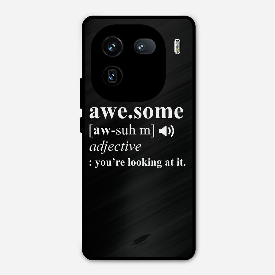 Awesome Looking at it Metal Back Case for iQOO 12