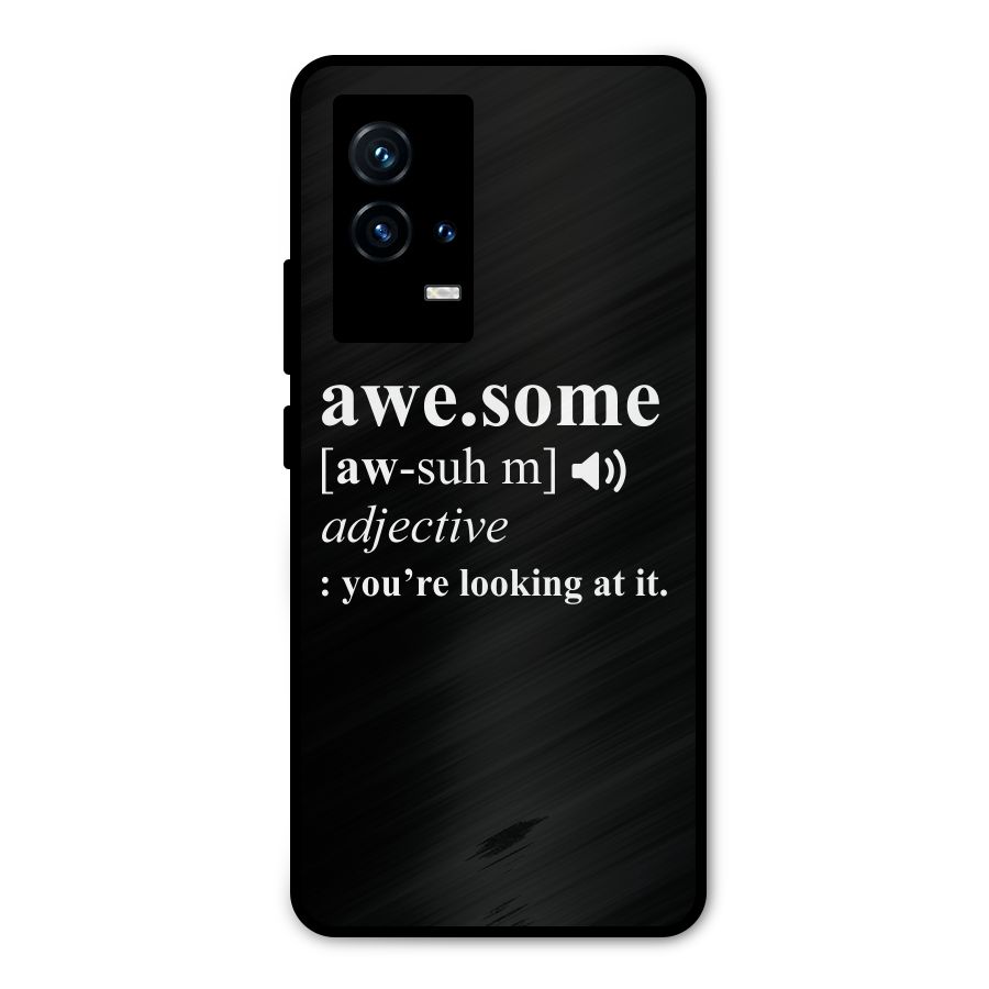 Awesome Looking at it Metal Back Case for iQOO 9 5G