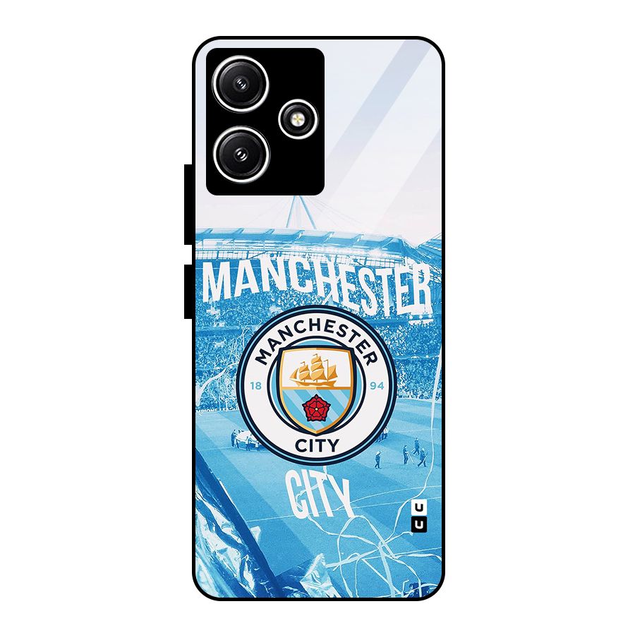 Awesome Manchester Glass Back Case for Redmi 12 5G