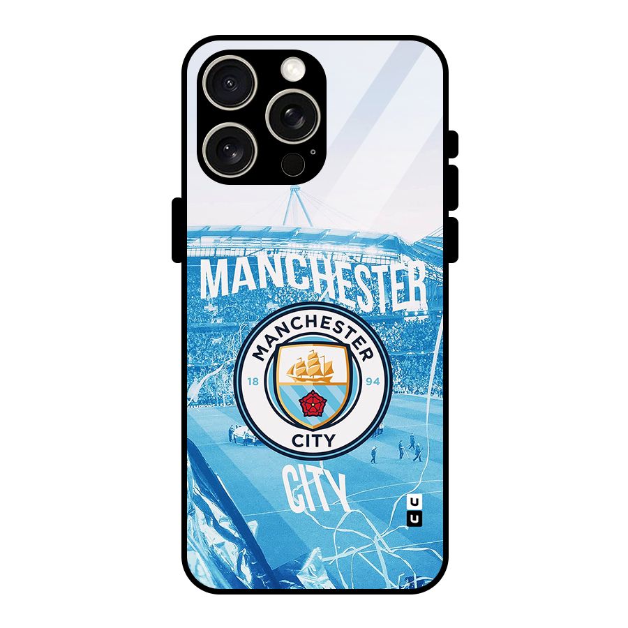 Awesome Manchester Glass Back Case for iPhone 15 Pro Max