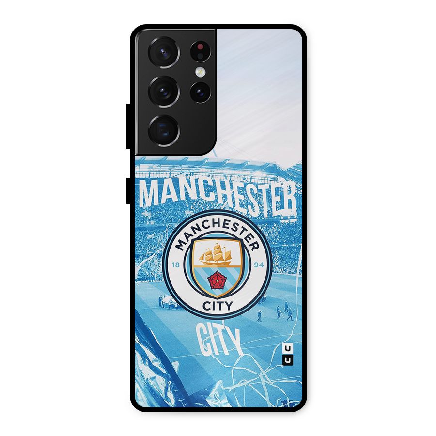 Awesome Manchester Metal Back Case for Galaxy S21 Ultra 5G