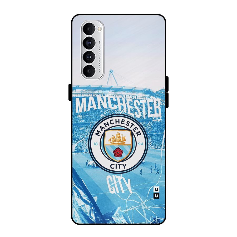 Awesome Manchester Metal Back Case for Oppo Reno4 Pro
