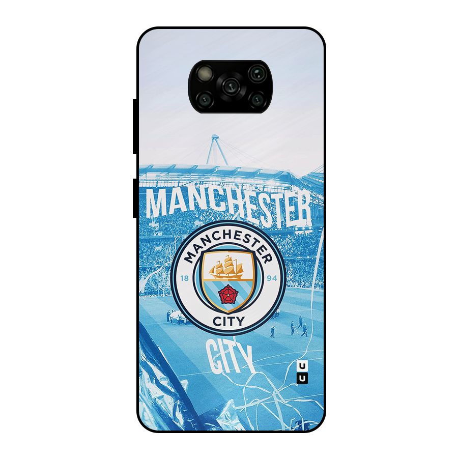 Awesome Manchester Metal Back Case for Poco X3