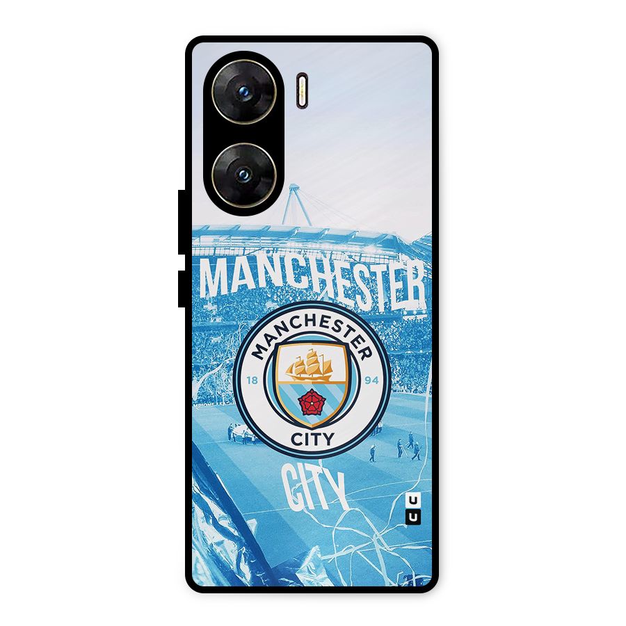 Awesome Manchester Metal Back Case for Vivo V29e