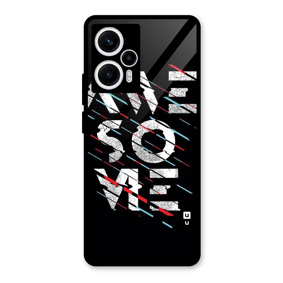 Awesome Me Glass Back Case for Poco F5