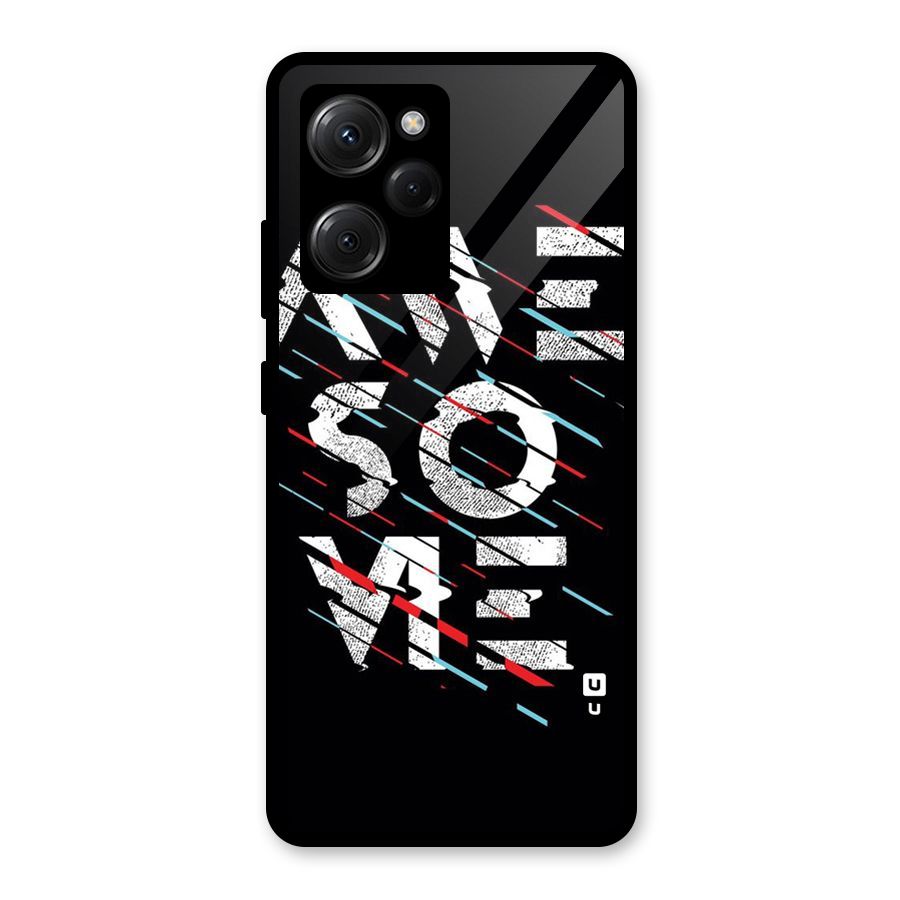 Awesome Me Glass Back Case for Poco X5 Pro