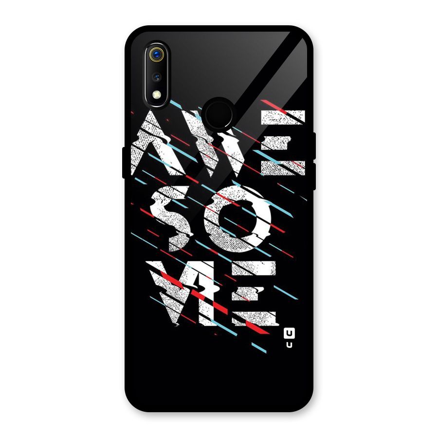 Awesome Me Glass Back Case for Realme 3i