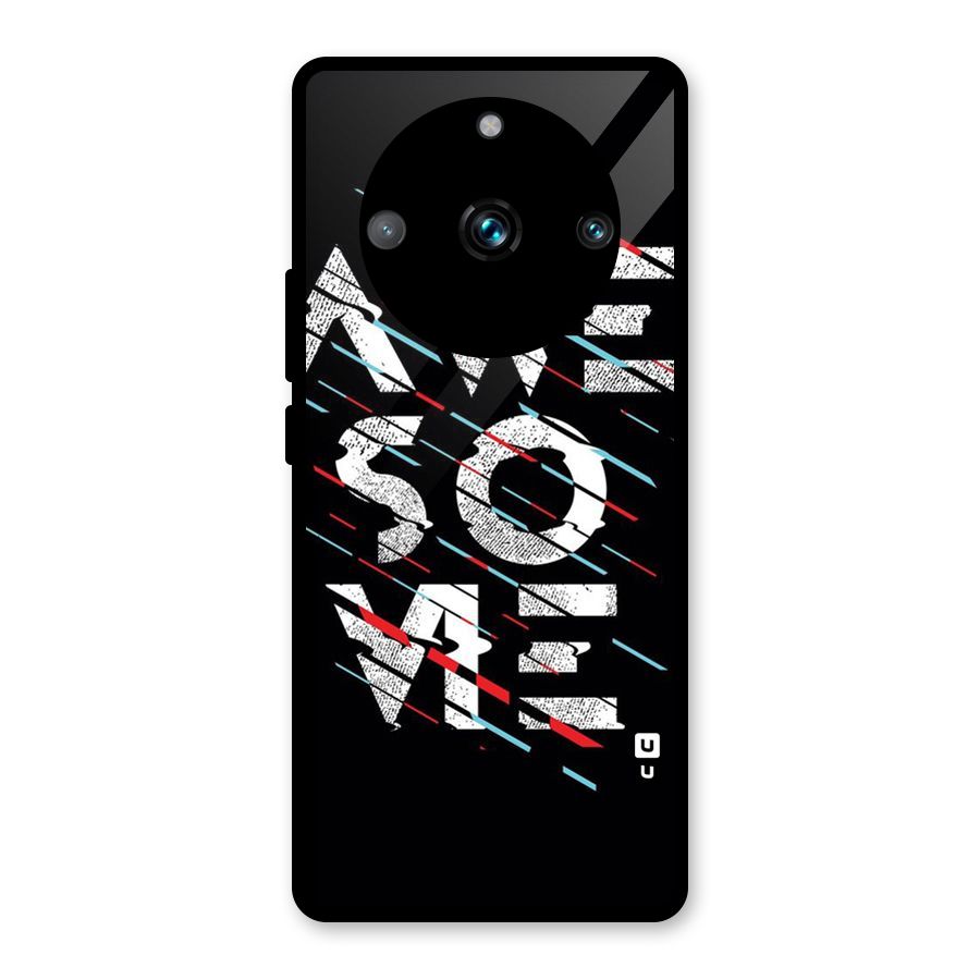 Awesome Me Glass Back Case for Realme Narzo 60 Pro