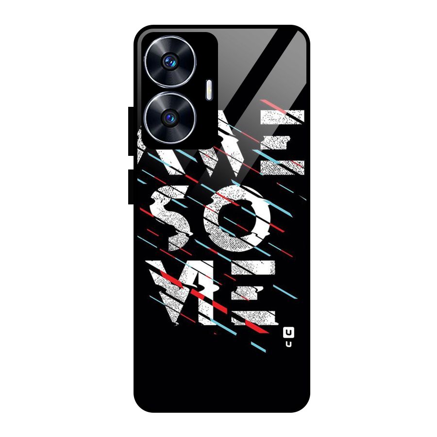 Awesome Me Glass Back Case for Realme Narzo N55