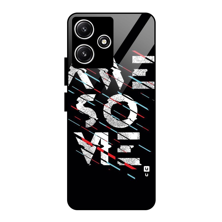 Awesome Me Glass Back Case for Redmi 12 5G