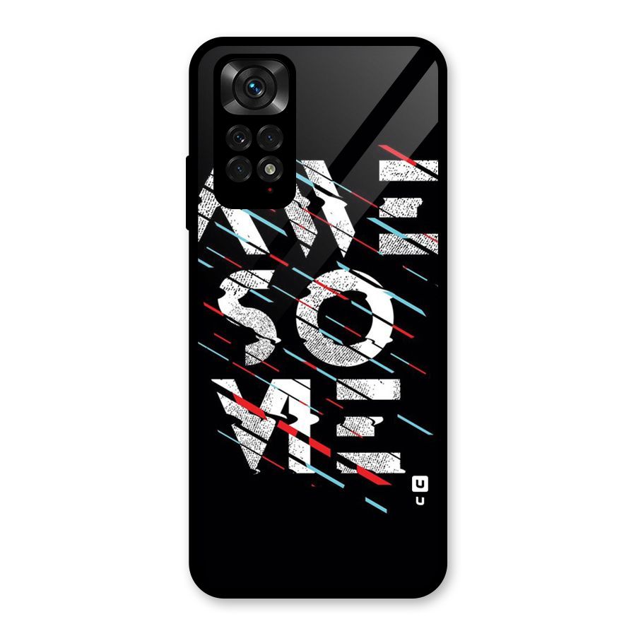 Awesome Me Glass Back Case for Redmi Note 11S