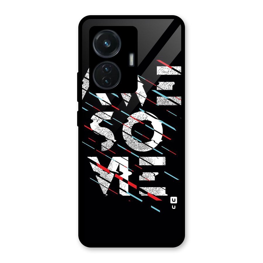 Awesome Me Glass Back Case for Vivo T1 44W