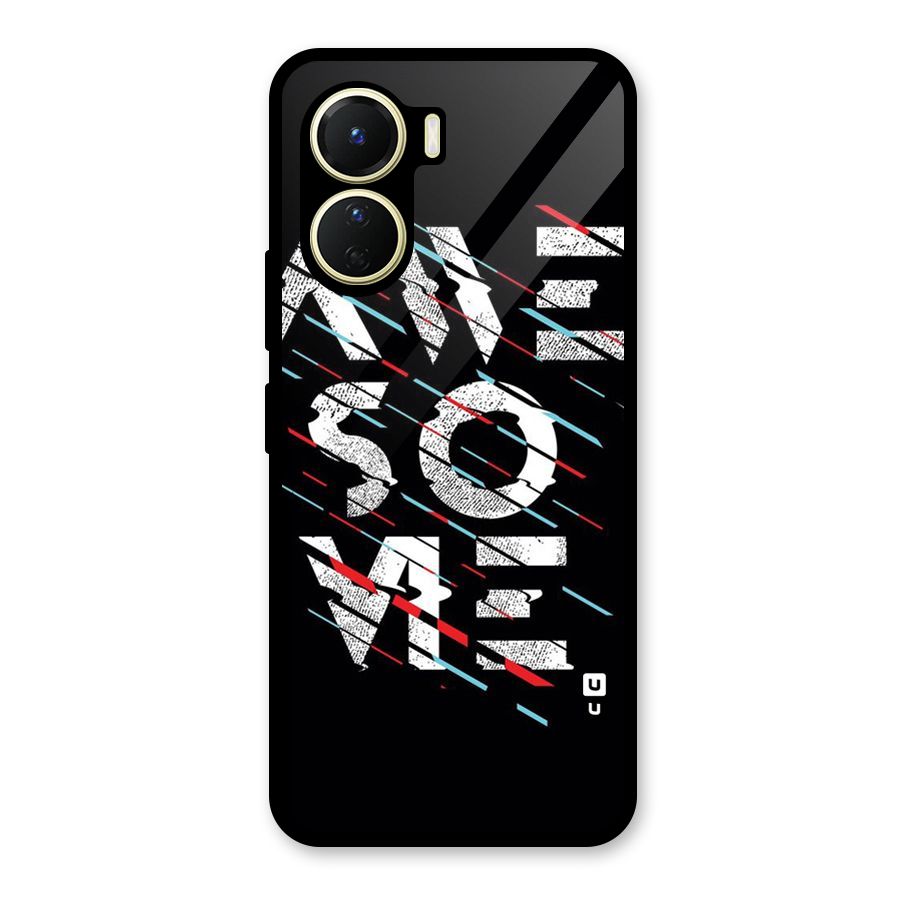 Awesome Me Glass Back Case for Vivo Y56