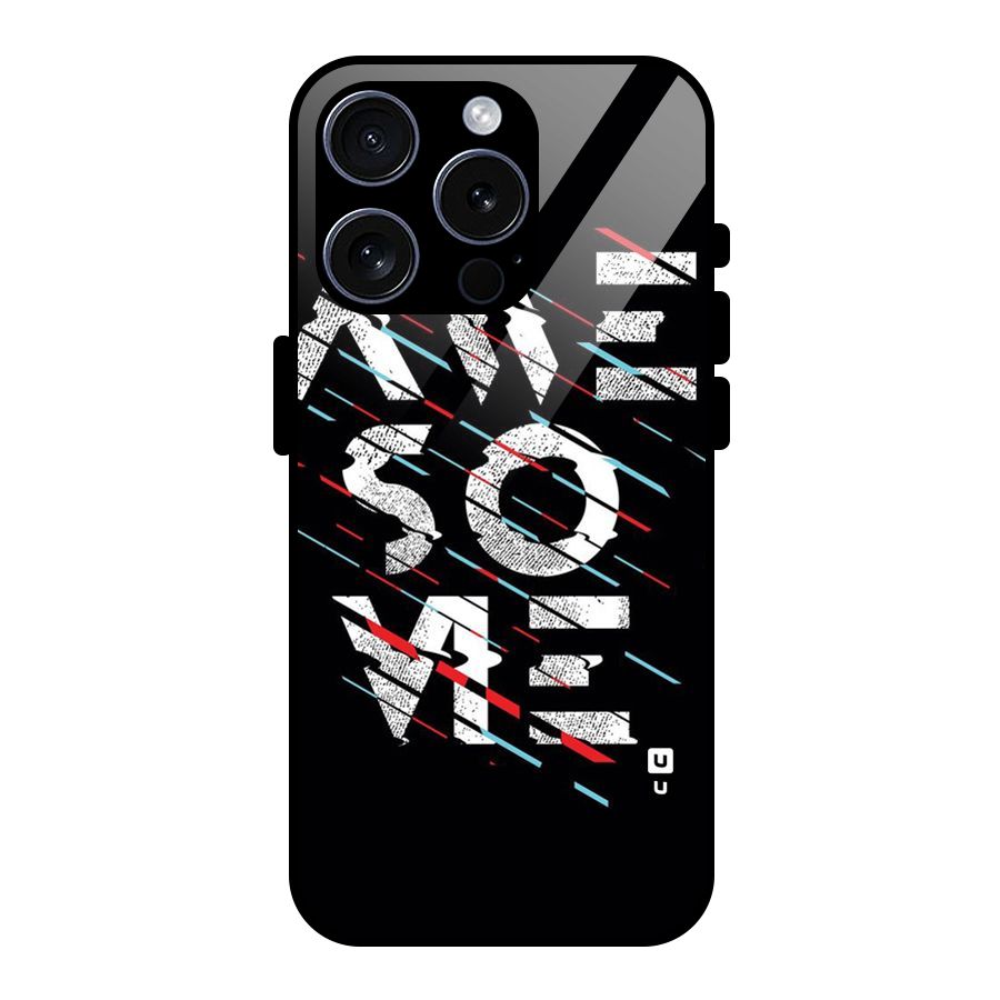 Awesome Me Glass Back Case for iPhone 15 Pro