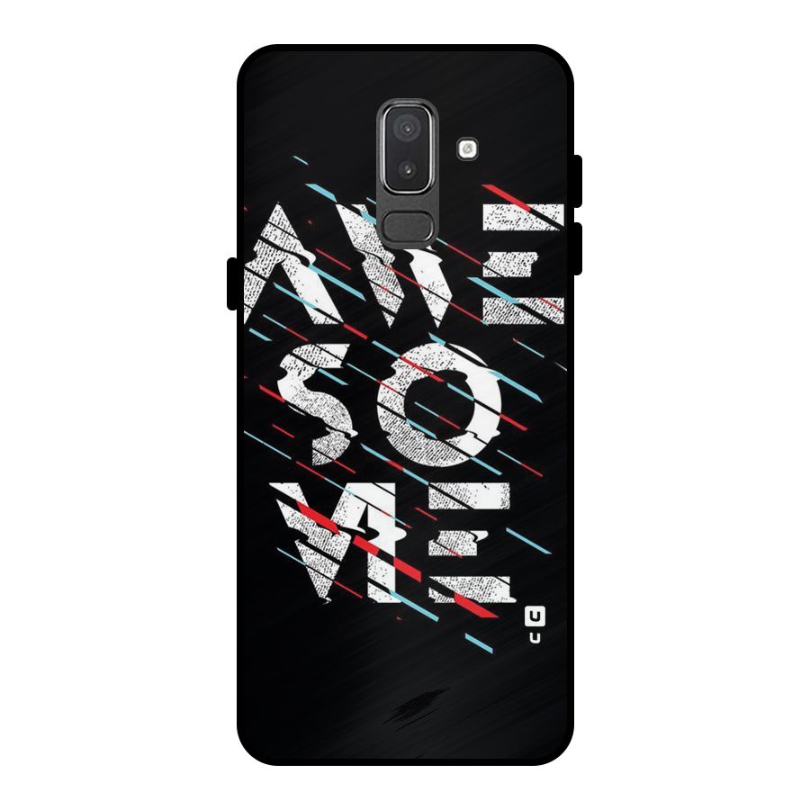 Awesome Me Metal Back Case for Galaxy On8 (2018)