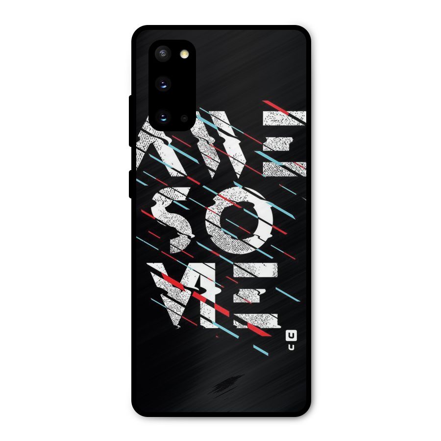 Awesome Me Metal Back Case for Galaxy S20