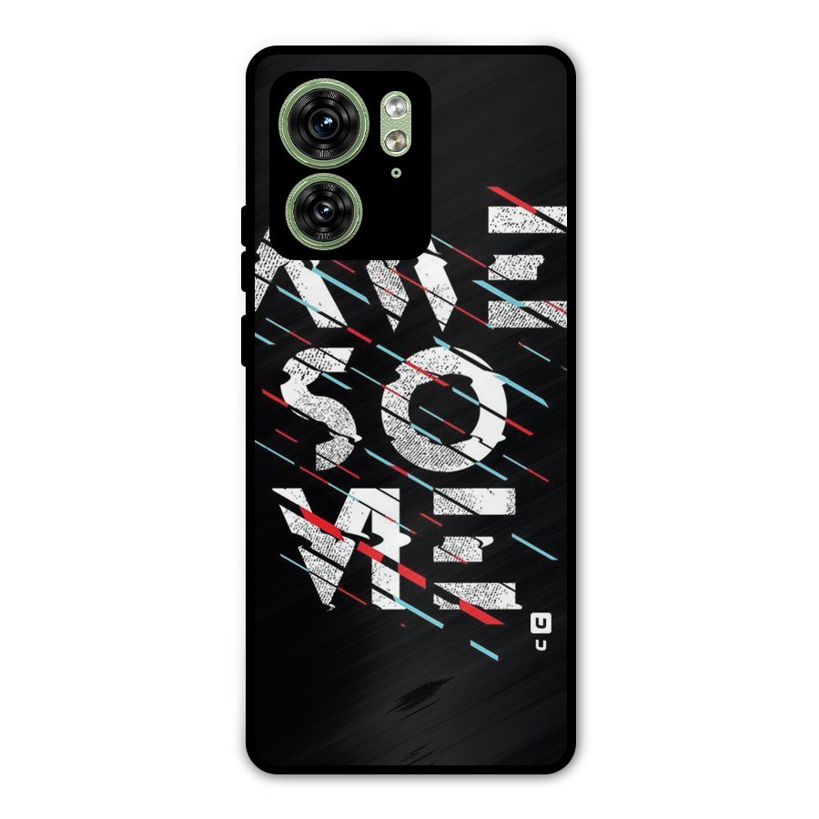 Awesome Me Metal Back Case for Motorola Edge 40 5G