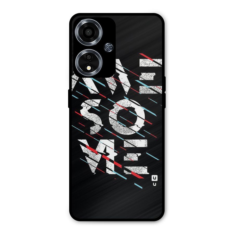Awesome Me Metal Back Case for Oppo A59