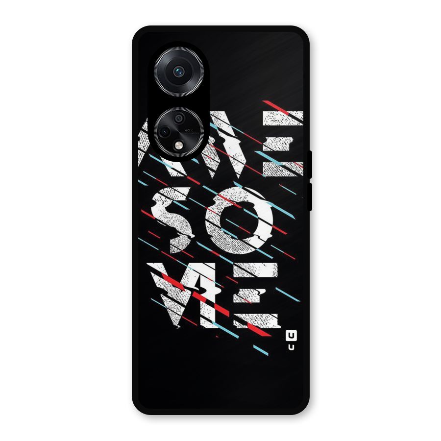 Awesome Me Metal Back Case for Oppo F23