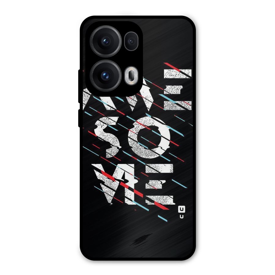 Awesome Me Metal Back Case for Oppo Reno13 Pro