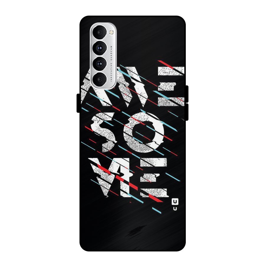 Awesome Me Metal Back Case for Oppo Reno4 Pro