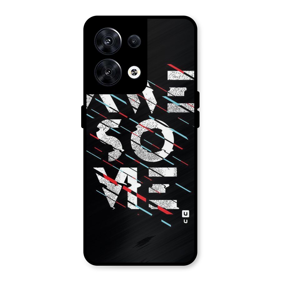Awesome Me Metal Back Case for Oppo Reno8 5G