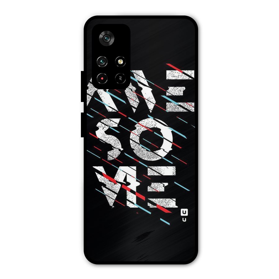 Awesome Me Metal Back Case for Poco M4 Pro 5G