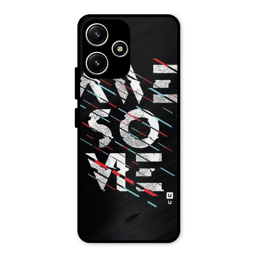 Awesome Me Metal Back Case for Poco M6 Pro