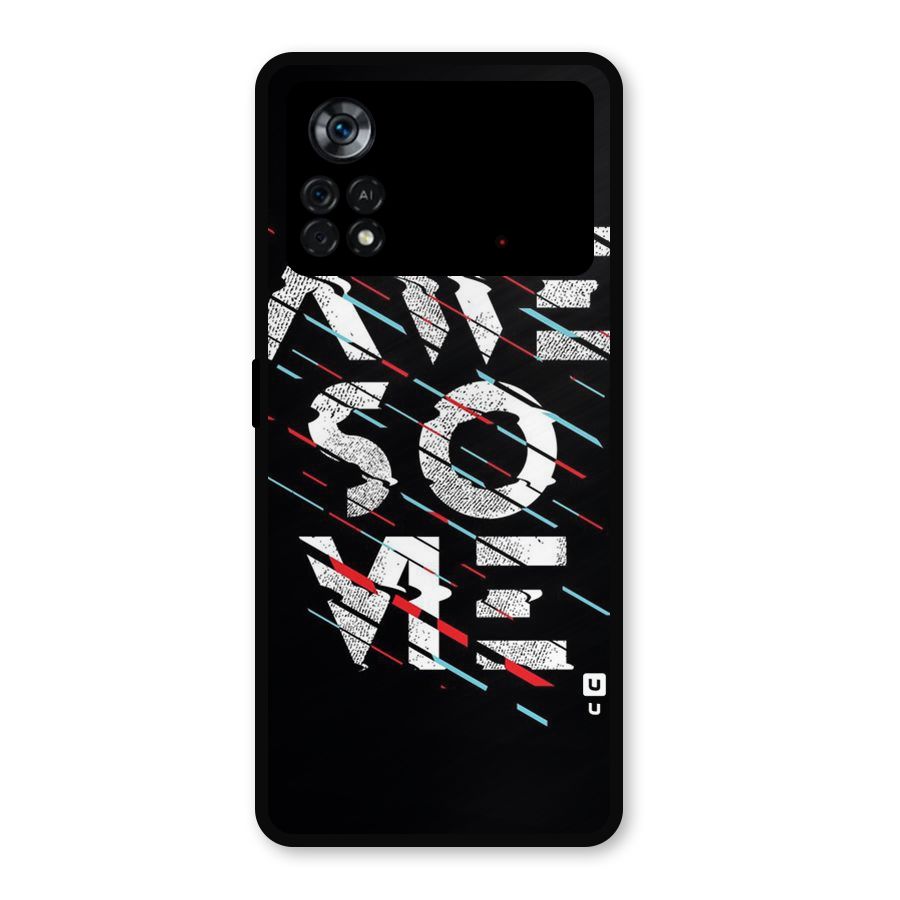 Awesome Me Metal Back Case for Poco X4 Pro 5G