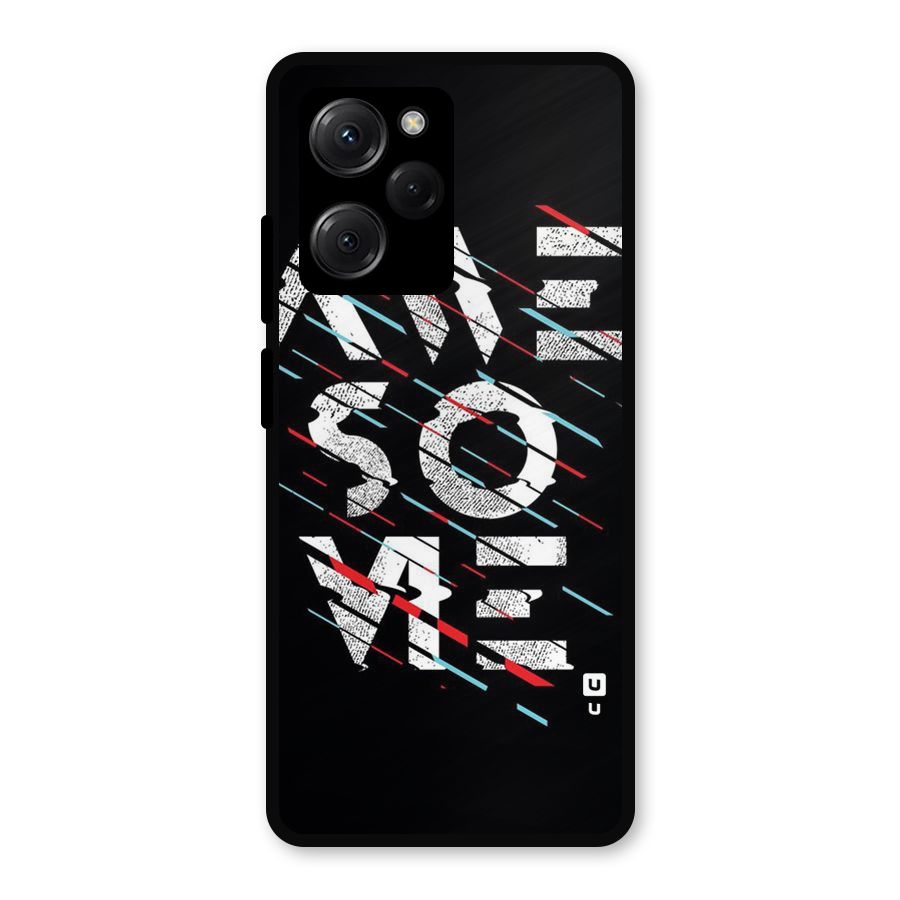 Awesome Me Metal Back Case for Poco X5 Pro