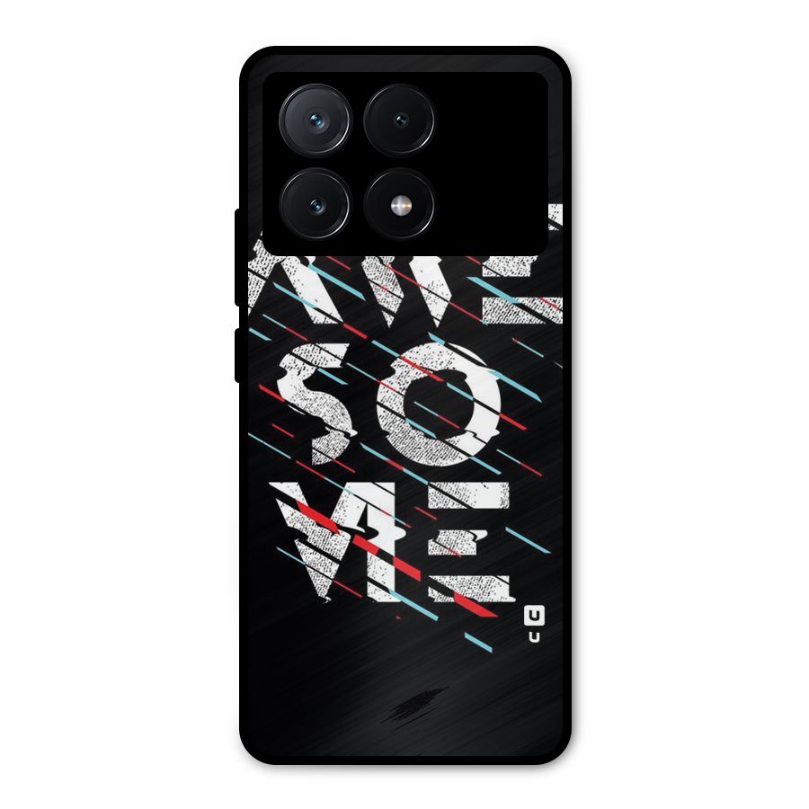 Awesome Me Metal Back Case for Poco X6 Pro
