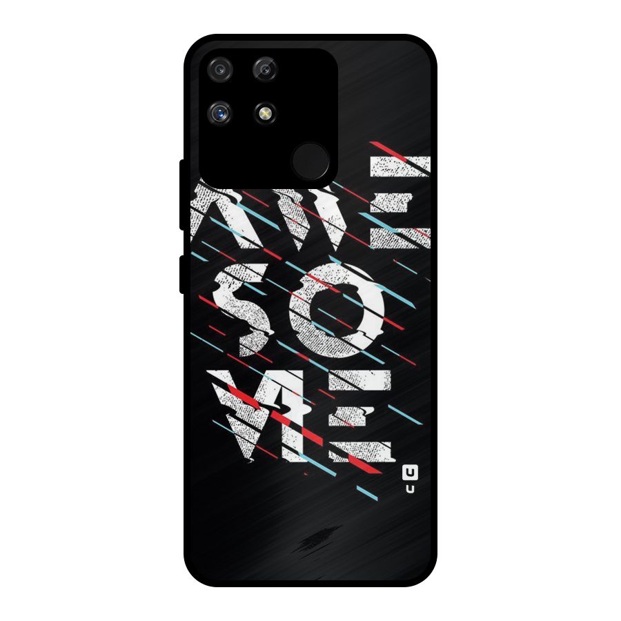Awesome Me Metal Back Case for Realme Narzo 50A