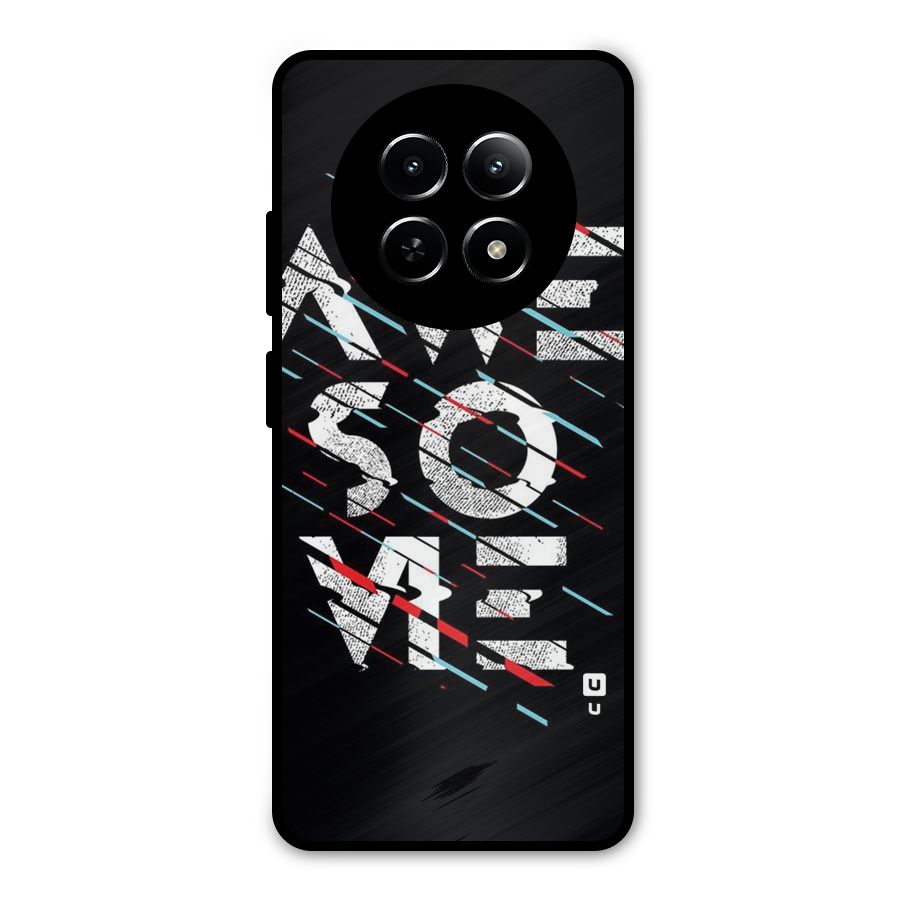 Awesome Me Metal Back Case for Realme Narzo 70x 5G